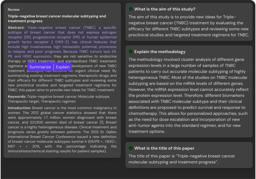 PDF Analysis and Literature Search
